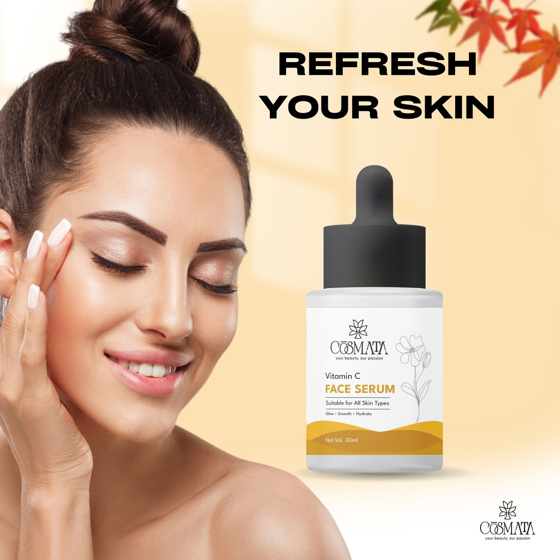 Cosmata Vitamin C Serum 30ml – Skin Brightening & Dark Spot Removal