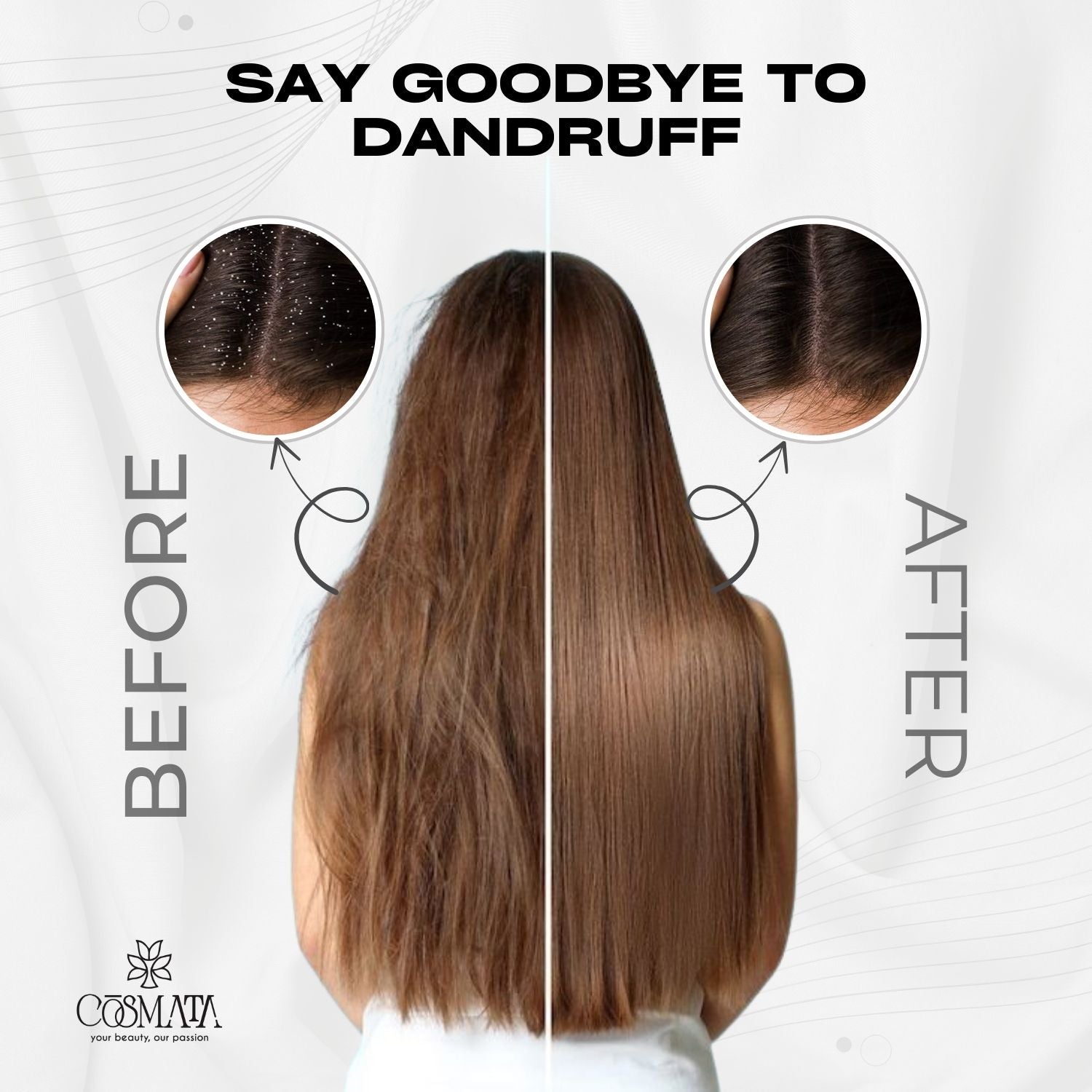 Cosmata Silky Shine Anti-Dandruff Shampoo + Vitamin C Facewash Combo | Dandruff-Free Hair & Bright Skin Pack