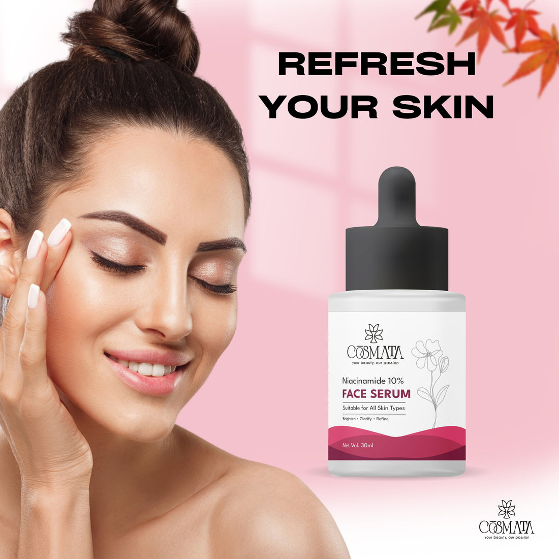 Cosmata Niacinamide 10% Serum 30ml – Oil Control, Pore Minimizer & Acne Marks