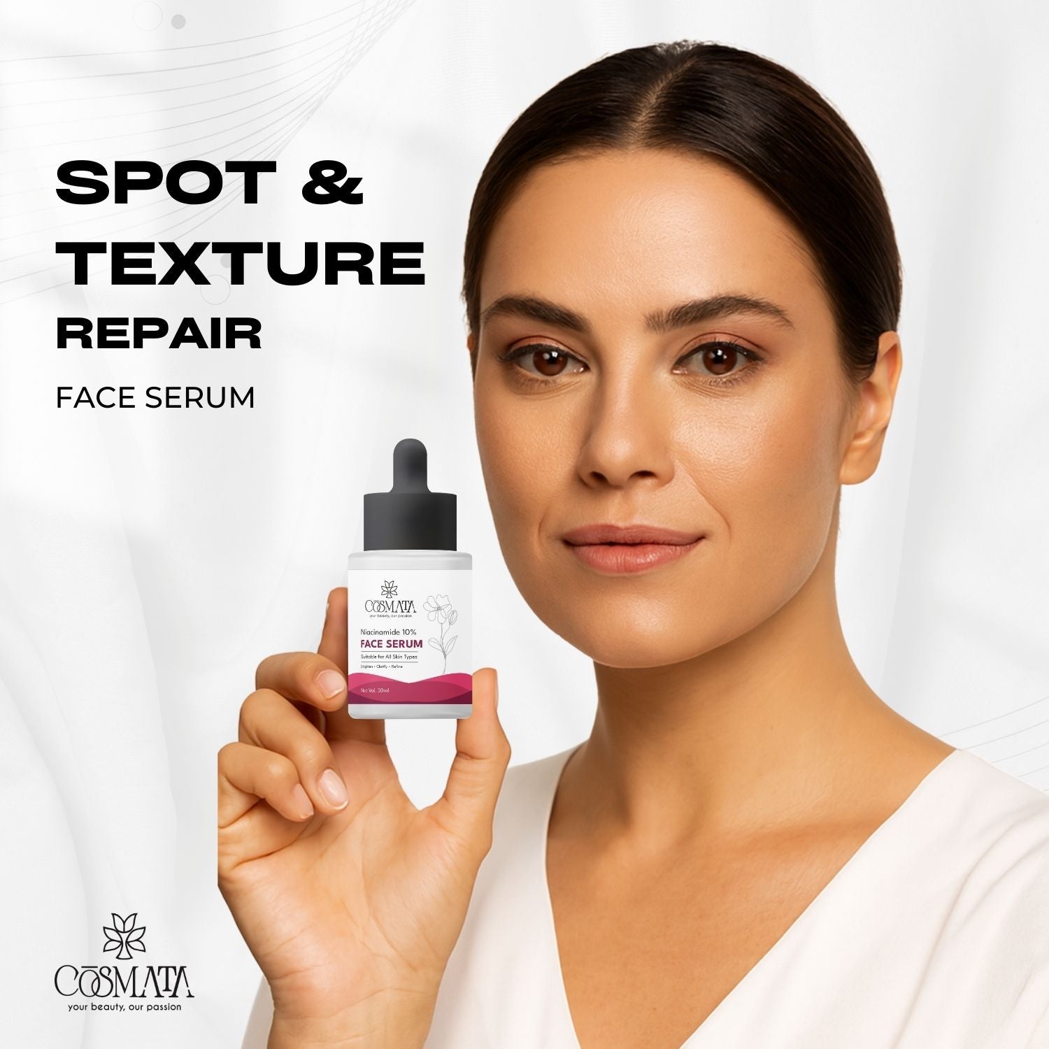 Cosmata Vitamin C Facewash + Niacinamide 10% Serum Combo | Brightening & Acne Marks Care Pack