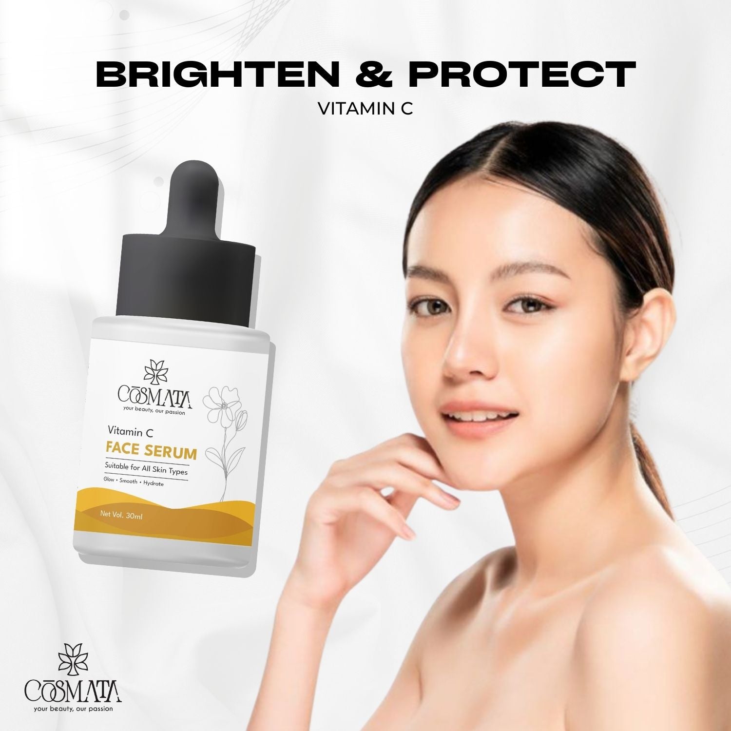 Cosmata Vitamin C Serum + Kojic Acid 2% Serum Combo | Glow & Pigmentation Removal Pack