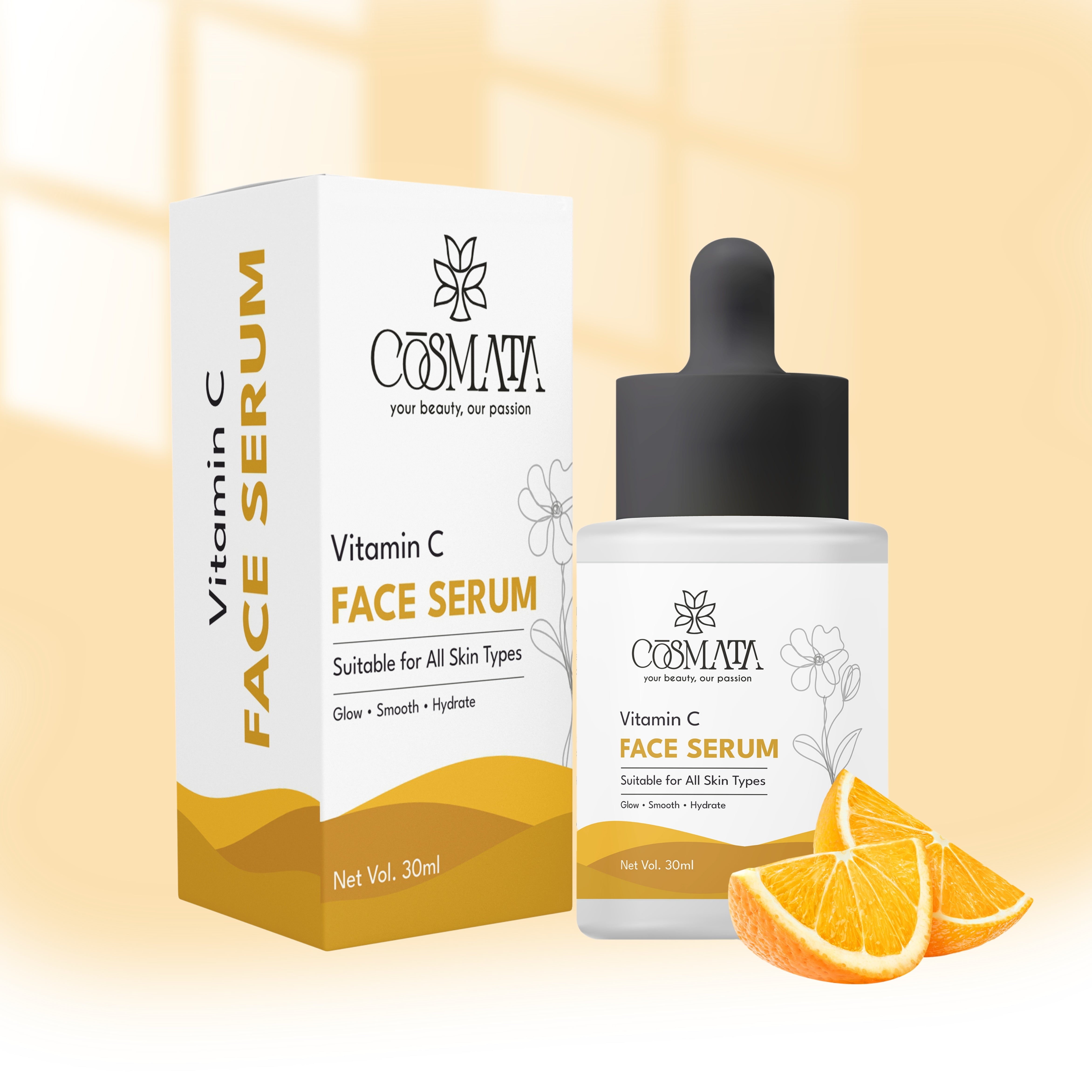 Cosmata Vitamin C Serum 30ml – Skin Brightening & Dark Spot Removal