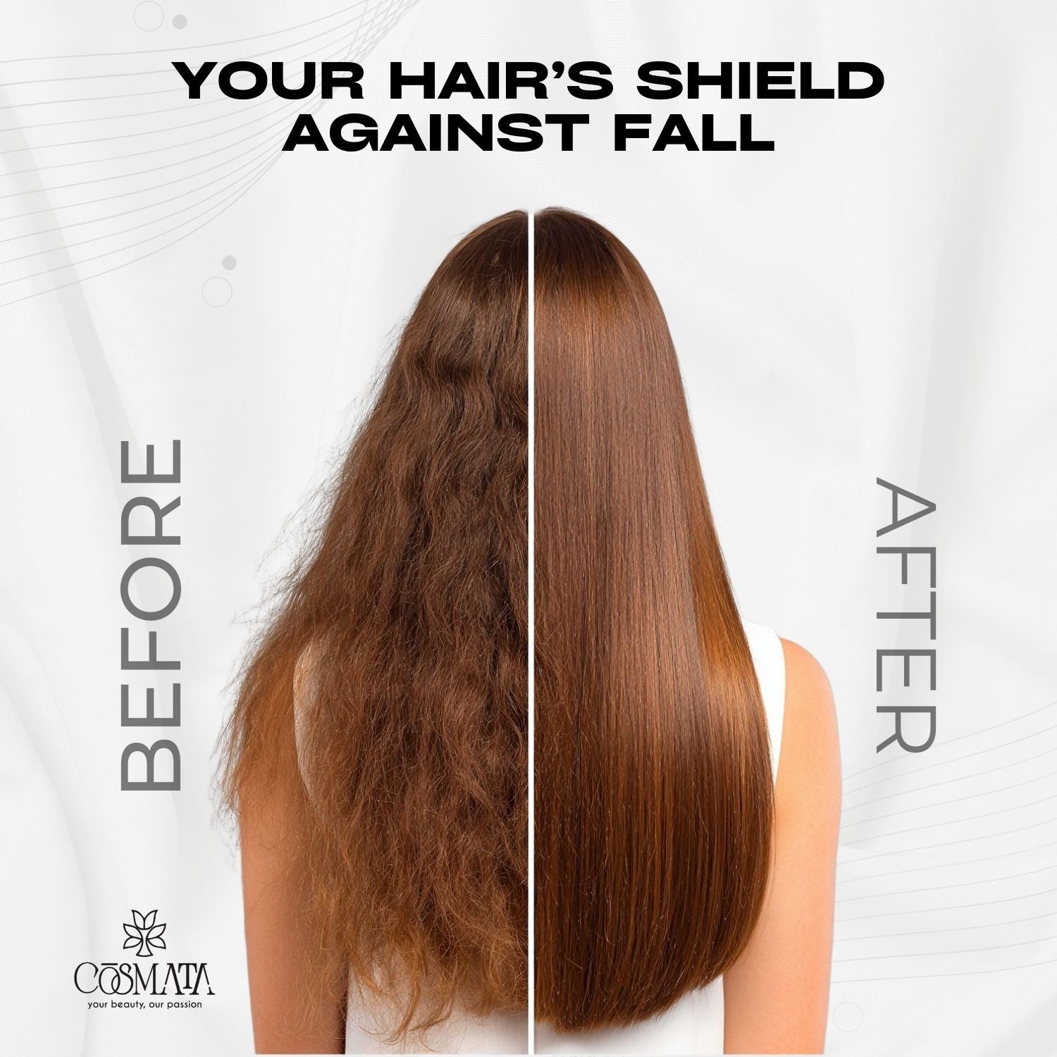 Cosmata 2-in-1 Anti Hair Fall Shampoo + Conditioner with Vitamin C Facewash Combo | Hair Strength + Skin Brightening