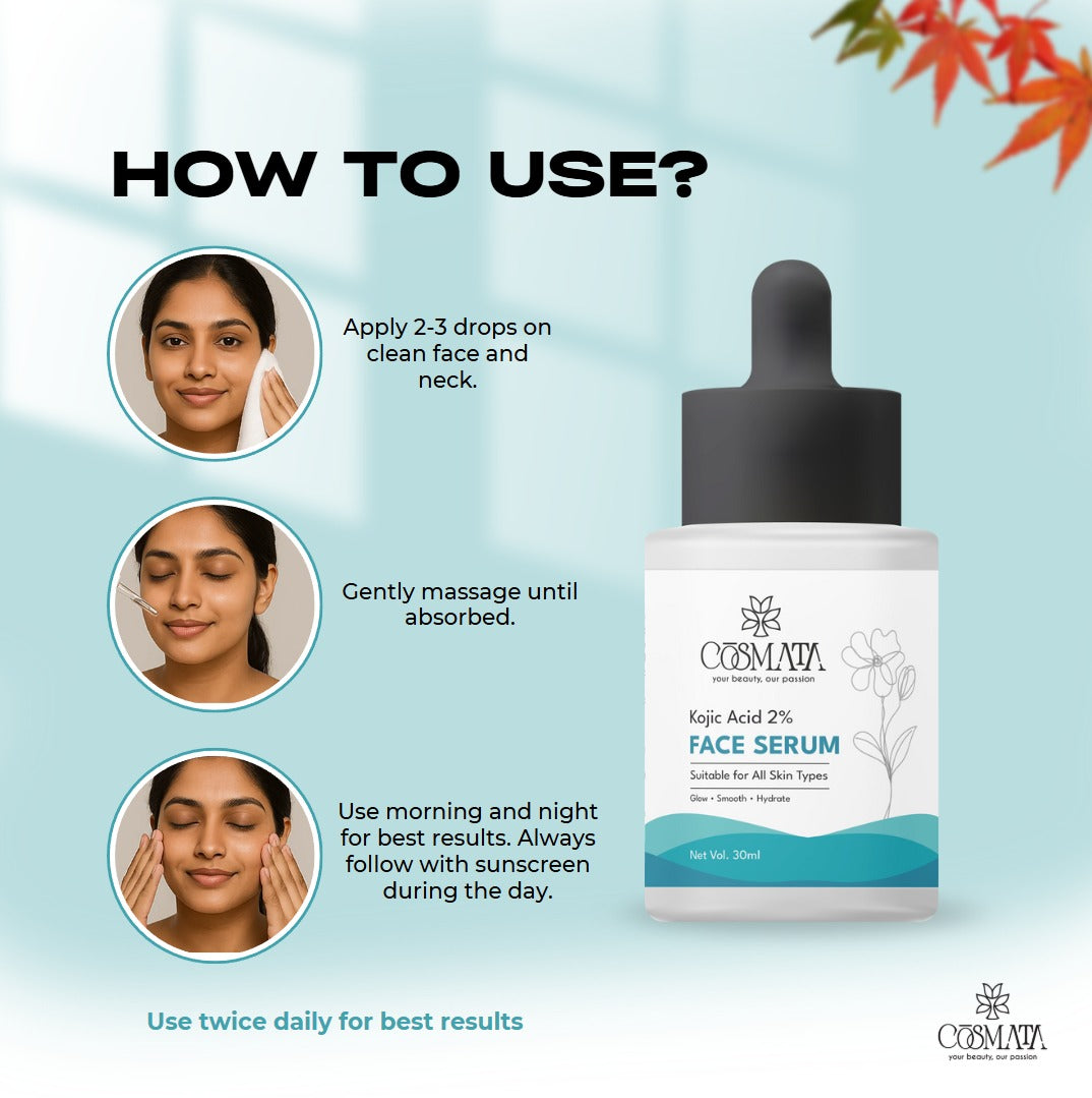 Cosmata Kojic Acid 2% Serum 30ml – Pigmentation & Dark Spot Corrector