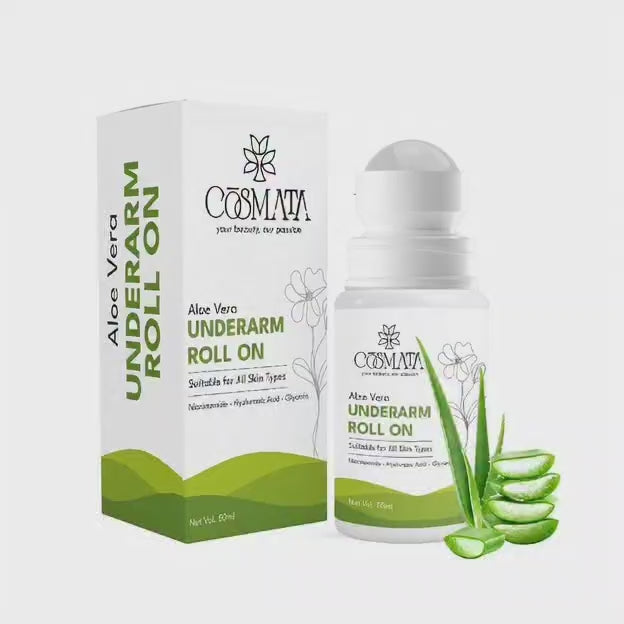 Cosmata Aloe Vera Roll-on 50ml – Underarm Brightening & Long-Lasting Freshness