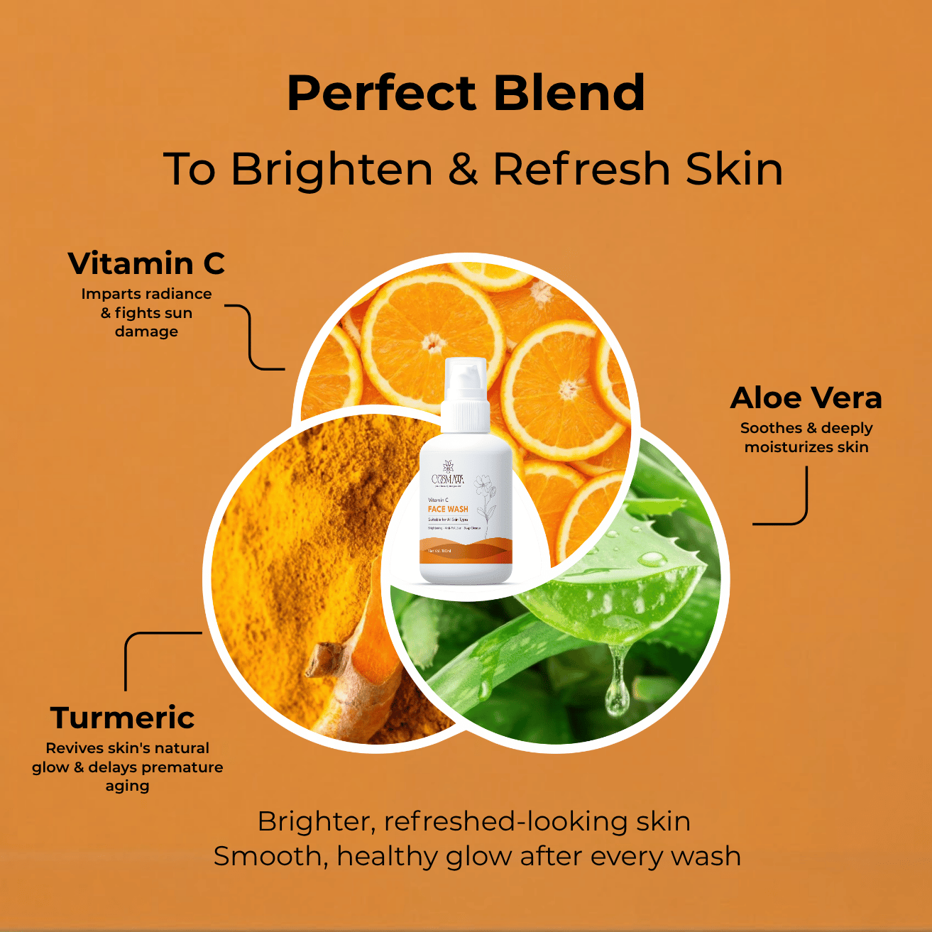 Cosmata Vitamin C Face Wash - Brightening & Anti-Pollution (100 ml) 4